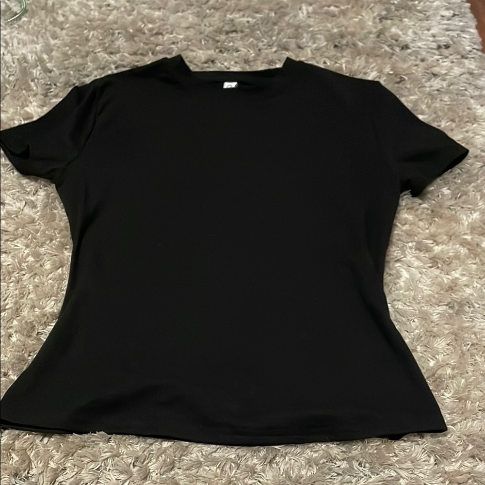 Fitted Black Short Sleeve T-Shirt